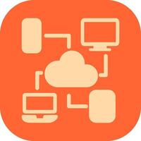 Cloud Computing Vector Icon