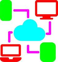 Cloud Computing Vector Icon