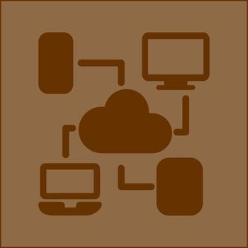 Cloud Computing Vector Icon