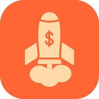 Marketing Rocket Vector Icon