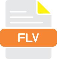 icono de vector de flv