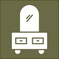 Dressing Table Vector Icon