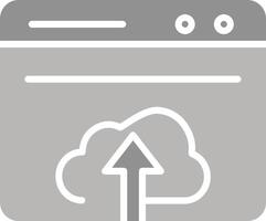 Upload Web Vector Icon