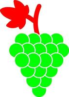 icono de vector de uvas