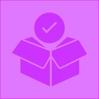 Package Receiving Vector Icon