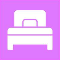 Single Bed Vector Icon