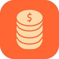 Stack of Coins Vector Icon