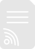 Wifi Documents Vector Icon