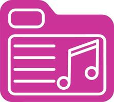 Music Folder Vector Icon