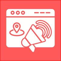 Location Web Advertising Vector Icon