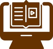 E Learning Vector Icon