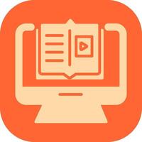 E Learning Vector Icon