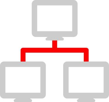 icono de vector de redes informáticas