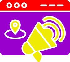 Location Web Advertising Vector Icon