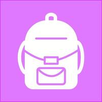 icono de vector de mochila