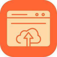 Upload Web Vector Icon