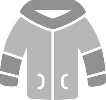 icono de vector de chaqueta de invierno