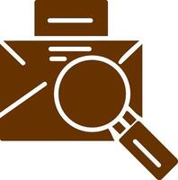 Magnifier Male Vector Icon