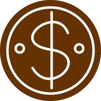 Dollar Coin Vector Icon