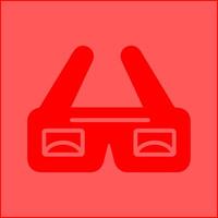 icono de vector de gafas