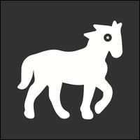 icono de vector de caballo