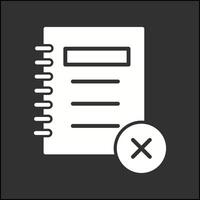 Unchecked Notes Vector Icon