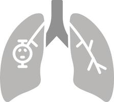 Lung Cancer Vector Icon