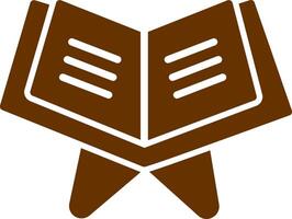 Reading Holy Book Vector Icon