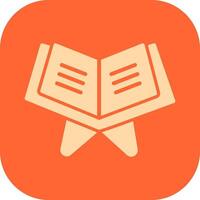 Reading Holy Book Vector Icon