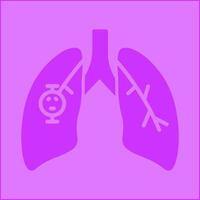 Lung Cancer Vector Icon