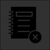 Unchecked Notes Vector Icon