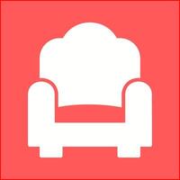 Single Sofa Vector Icon