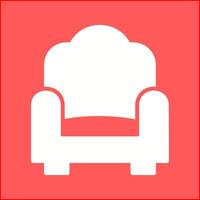 Single Sofa Vector Icon