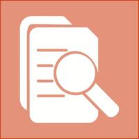 Magnifier Document Vector Icon