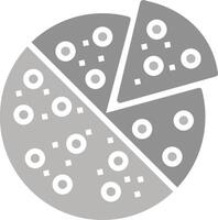 icono de vector de rebanada de pizza