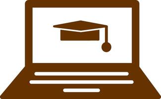 Online Degree Vector Icon