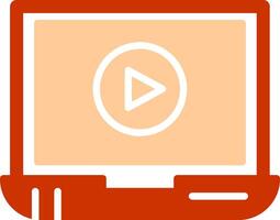 Video Screening Vector Icon