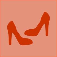 icono de vector de tacones