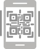 icono de vector de código qr