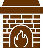 Fireplace Vector Icon