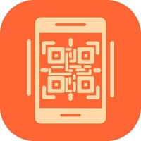 icono de vector de código qr