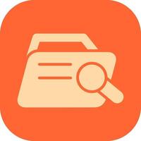 Magnifier Folder Vector Icon