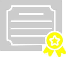 icono de vector de certificado