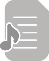 audio documento vector icono