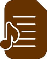 Audio Document Vector Icon