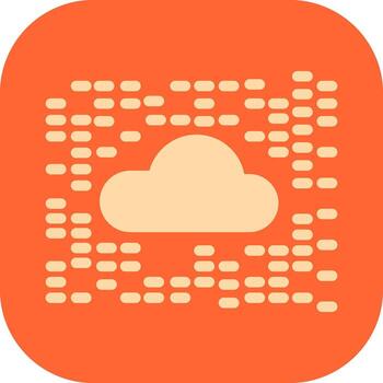 icono de vector de nube