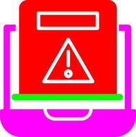 icono de vector de error