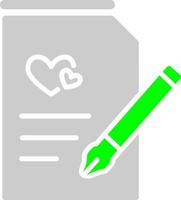 Marriage Contract Vector Icon