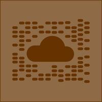 icono de vector de nube