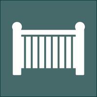 Baby Cot Vector Icon